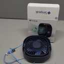 Simpeak Small USB Fan Small Quiet Portable USB Powered ONLY (No Battery), Cooling 3 Speed Setting 360 Adjustable Swivel Desktop Personal Fan for Home Office Bedroom Outdoor Travel Summer, Blue