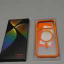 TORRAS Stronger Magnetic & Shockproof for iPhone 17 Pro Max Case, Fit for MagSafe, Military Grade Drop Protection, Camera Control, DIY Button, Slim for iPhone 17 Pro Max Case Translucent Orange