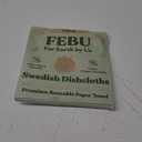 FEBU Swedish Dishcloths for Kitchen | 5 Pack Botanique Reusable Paper Towels Washable | Swedish Dish Towels | Non-Scratch Cellulose Sponge Cloths | No Odor, Biodegradable Cleaning Cloths