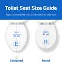 Plus Toilet Seat Elongated, Soft Close Toilet Seat, No-Slam, Magnetic Quick-Release Easy Clean, Easy Installation, SecureGrip Bumpers, Wobble-Free, Adjustable Fit, Plastic, White