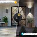 wowlite Dusk to Dawn Outdoor Wall Light 2 Pack, Modern Exterior Lights for House, Matte Black Outdoor Wall Sconce with E26 Base, Waterproof Outdoor Light Fixture Wall Mount Up and Down Lighting