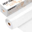 HTVRONT Heat Transfer Vinyl White Iron on Vinyl-12 x 60FT White HTV Vinyl Roll Easy to Cut & Weed for Heat Vinyl Design