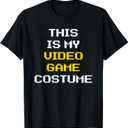 This is My Video Game Halloween Costume Funny Gamer Gaming T-Shirt, XL