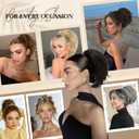 Claw Clip Ponytail Extension - Short Messy Hair Bun Hairpiece for Thin Hair, Straight Synthetic Hair Bun for Secure Hold & Quick Updo, Volumizing DIY Styles for Women(Brown)
