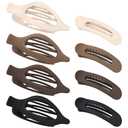 obeoby 8 Pcs Flat Hair Clips, Neutral Color Flat Claw Clips 2 Styles Hair Claws for Women Girls Medium Hair Volume French Hair Barrettes Accessories, Birthday Mothers Day Gifts