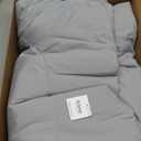 REST Evercool Cooling Comforter, King/Cali King, Blanket for Hot Sleepers, All Season Bedding for Night Sweats, Breathable Lightweight Duvet, 106x90 Inches, Cool Gray