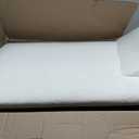 Upholstered Dining Chairs with Removable Casters Barrel Side Armchair with Rollers for Diningroom Bedroom Livingroom Reading Room, Ivory, Set of 4