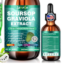 Soursop Bitters Liquid 10-in-1 with Ashwagandha, Black Seed Oil & Turmeric, Gotu Kola for Immune Support, Gut Health, Cell Regeneration & Antioxidant, Vegan, Non-GMO, Sugar-Free, 2 Fl Oz