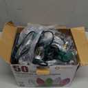 Vintage C9 LED Christmas Lights Outdoor, 100 Feet C9 String Lights with 50 Shatterproof C9 Bulbs, Waterproof Connectable Christmas Tree Lights for Outside Roofline Patio Xmas Decorations, Warm White