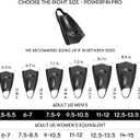 Arena Unisex Adult Powerfin Pro II Swim Training Fins Men and Women Silicone Short Blade Flippers Left-Right Customized, Sizes 4.5-13.5