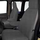 Custom-Fit Front Seat Covers Sets Replace for 2009-2023 Ford E150 E250 E350 Van High Back Bucket Seats, Soft Dutch Velvet Composite Foam Lining Breathable Seat Cover Cushion