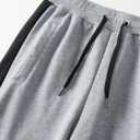 Men's Athletic Sweatpants Workout Tapered Joggers Running Gym Pants with Pockets (Gray, L)