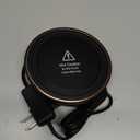 HouseGem Large Candle Warmer Plate - Coffee Cup Mug Warmer for Desk, Candle Melter, Electric Mug Heater for Beverages, Milk & Tea, Coffee Accessories Ideal Gifts Keep Cup Warm (Black)