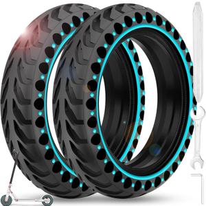 BANGTING 2PCS 8.5x2 inches Solid Tires for Electric Scooter, 8 1/2 x2 Tire for Gotrax GXL V2 / XR/APEX, 50/75-6.1 Tire Replacement for Xiaomi Pro 2 / M365 / 1S and All 8.5'' Scooter Tires (Blue) BANGTING 2PCS 8.5x2 inches Solid Tires for Electric Scooter, 8 1/2 x2 Tire for Gotrax GXL V2 / XR/APEX, 50/75-6.1 Tire Replacement for Xiaomi Pro 2 / M365 / 1S and All 8.5'' Scooter Tires (Blue)