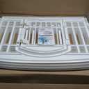 IRIS USA 24" 4-Panel Dog Playpen with Door, 35 x 35 x 24, Puppy Playpen, Dog Play Pen Indoors, Pet Fence, Puppies/Small Dogs, White