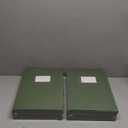 HUA JIE 2 Pack A4 Storage File Boxes Archives Case,65mm Spine,Box File Document Storage Box with Metal Clip for Office School -Green