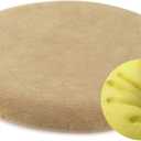 Sigmat Memory Foam Seat Cushion Anti-Slip Soft Round Stool Cushion Chair Pad 15 Inch Camel