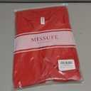 Missufe Women's Sleeveless Spaghetti Strap Ruched Bodycon Sundress Summer Casual Mini Cami Dress (Large, Red)