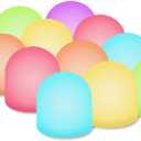 Novelty Place Color Changing Mini Nightlight, Multicolor LED Mood Lighting - Night Light for Bedroom, Bathroom, Living Room - Battery Powered (Pack of 12)