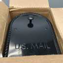 Architectural Mailboxes Edwards Weather-Resistant Steel Metal Post Mounted Mail Box for Outside, Black, Large Curbside Mailbox, USPS Approved for Residential Delivery