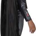 3 x Star Wars Reva Official Youth Haloween Costume - Printed Jumpsuit with Belt Buckle and Detachable Cape (Black, M)