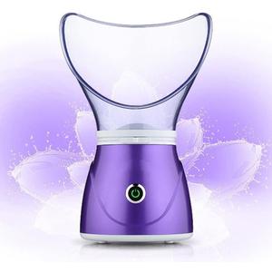 Facial Steamer, Nano Ionic Face Steamer for Home Facial, Face Sauna Spa Sinuses Moisturizing Cleansing Pores for Women Moisturizing Home SPA (Blue) (Purple-b)