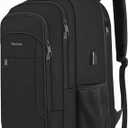 Naukay 50L Travel Backpack, Extra Large Laptop Backpacks 17.3 Inch Anti Theft Water Resistant Business Carry On Backpack, TSA Big Durable Daypack Laptop Bag, Black