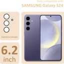 2 x Clear Halloween Phone Case for Samsung S24,Pumpkin Bow Pattern Cover Soft Bumper Protective Cute Boys Girls Phone Case for Samsung S24-Pumpkin Bow