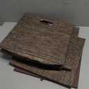 Storage Bins Cube Containers Boxes, Thick and Heavy Duty Fabric Drawers, 11×11 inch- Set of 4, Brown