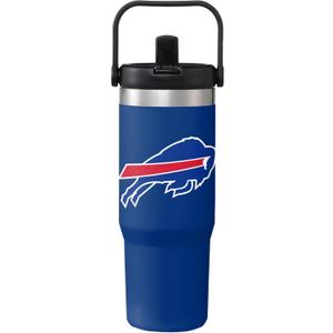 FOCO Unisex NFL Team Logo Insulated Travel Mug 30oz Straw Tumbler