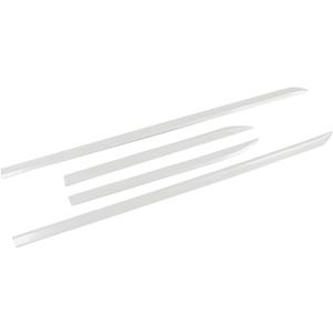 MXtrim for Toyota RAV4 2019 2020 2021 2022 2023 2024 2025 Car Exterior Side Door Body Molding Bump Protector Edge Guards Decor Cover Trim ABS Pearl White 4pcs