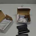 2 Pairs (4Pcs) 3inch Double Action Spring Hinge Stainless Steel Cafe Saloon Door Swing Self Closing Black with Screws