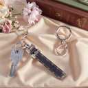 6Pack Swivel Clasp Clip,Metal Double Opening Key Chain Clip,Swivel Spring Snap Hooks for Jewelry Clasps,DIY Crafts,Lanyard Making(Gold)