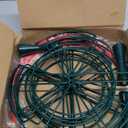 Sattiyrch Christmas Light Storage Bag - with 4 Metal Reels to Store A Lot of Holiday Christmas Lights Bulbs, Tear Proof 600D Oxford Fabric, Reinforced Stitched Handles