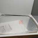 ANDY STAR Brushed Gold Oval Square Bathroom Mirror, 28x36 Inch Brass Oblong Mirrors for Wall, Modern Squoval Vanity Mirror in Stainless Steel Metal Tube Frame, Wall Mount Horizontal or Vertical