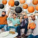 Bencailor 16 Pcs Basketball Party Decorations Basketball Hanging Paper Lanterns Sports Themed Paper Lanterns Ceiling Decor for Birthday Party Baby Showers Classroom Home Decor(Classic Style)
