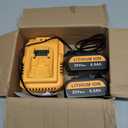 Upgraded 2Pack 6.0Ah Battery Replacement for Dewalt 20V Max Battery with DCB112 Battery Charger,Compatible with Dewalt 12V-20V Batteries