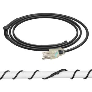 DEWENWILS 3FT Heat Tape for Water Pipes, 120V Heat Tape for Pipes at -40F, Pipe Heat Tape with Thermostat, Pipe Heat Tape, CSA/ETL Listed