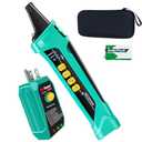 Xin Tester Digital AC Circuit Breaker Finder Tool with Integrated GFCI Outlet Tester, 90-120V NCV Electrical Circuit Tracer Automatically Scan Voltage Detector Electrician Tool XT-33A