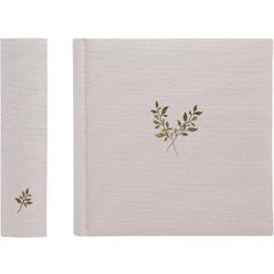 Elegant Linen Photo Album - 200 Acid-Free Pockets for 4x6 Pics - Perfect for Weddings & Gifts (Taupe/Grey No Window)
