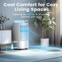 Air Choice 10000 BTU Portable Air Conditioners, Air Conditioner Portable for Room Up to 450 Sq.Ft, Remote Control, Sleep Mode, 24H Timer, Dehumidifier & Fan, Portable AC Unit for Bedroom Apartment