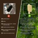 Boar Bristle Bamboo Toothbrush (5-Pack) - Natural Premium Wild Boar Bristles - 100% Biodegradable & Eco-Friendly - No Plastic, No Nylon - Self-Standing Design - Natural Toothbrushes
