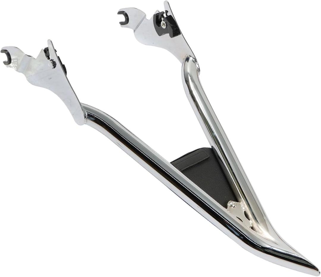 labwork Silver 22inch Detachable Rear Sissy Bar Passenger Backrest Replacement for Touring Road King 2009-2021