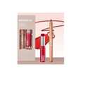 2 x 2PCS Lip Liner and Lipstick Combo Set, 2 in 2 Waterproof Lip Liner Long Lasting Lipstick Set, Matte Lipliner Pencil & Hydrating Lip Gloss Makeup Kits for Women (208)