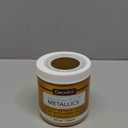 Americana Decor Metallics 24K Gold Paint - 8oz Metallic Gold Acrylic - Multi Surface for Arts, Home, Wall Decor & Gilding