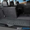 Cargo Mat for Honda Pilot 2026 2025 2024 2023, All Weather TPE Trunk Mat with Backrest Mat Left Storage Tray Mat Car Accessories for Pilot (Cargo Mat with Backrest Mats)