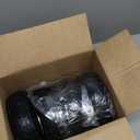 AR-PRO (4-Pack) 10-Inch Solid Rubber Tire Wheels - Replacement 4.10/3.50-4" Flat Free Tire with 5/8" Bearings, 2.2" Offset Hub - Perfect for Lawn Garden Cart, Hand Truck, Wheelbarrow, Utility Cart (Silver)