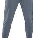 NORTHYARD Men's Running Pants Workout Athletic Joggers Gym Track Sweatpants with Zipper Pockets Active Training Pant Size L