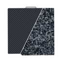 257x257mm Build Plate for Bambu Lab X1C X1 X1E P1P P1S P2S A1 3D Printer, Diamond PEO + Carbon Fiber PET Good Adhesion Spring Steel Plate for Bambulab 3D Printer