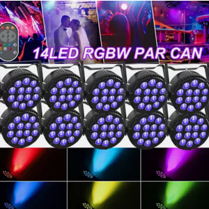 150W 4in1 RGBW 14 LED PAR Can Wash Stage Light Lamp DMX Disco Party Show Effect